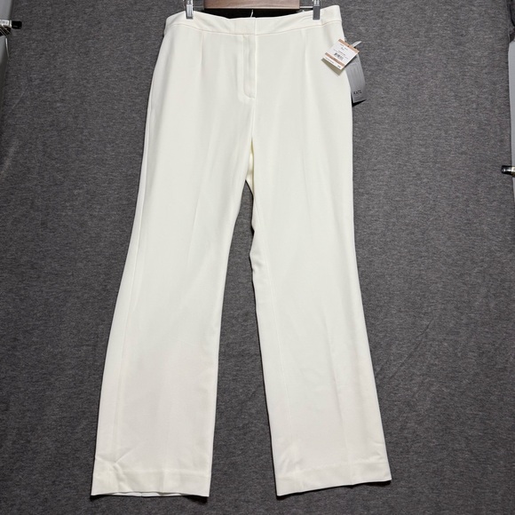 Kasper Pants - NWT Kasper Kate Classics Vanilla Ice Straight Leg Dress Pants Womens Size 12